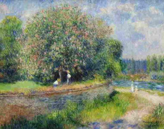 Il castagno rosso in fiore