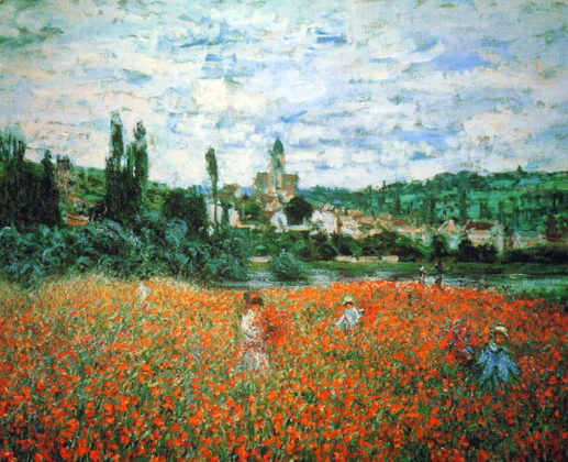 Campo di papaveri a vetheuil