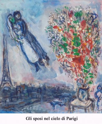 Gli sposi nel cielo di Parigi